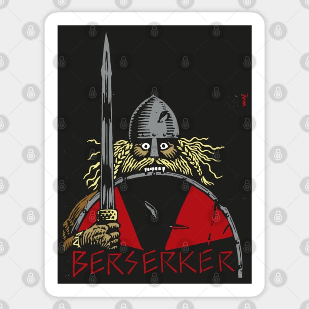 Viking Berserker Sticker by WonderWebb